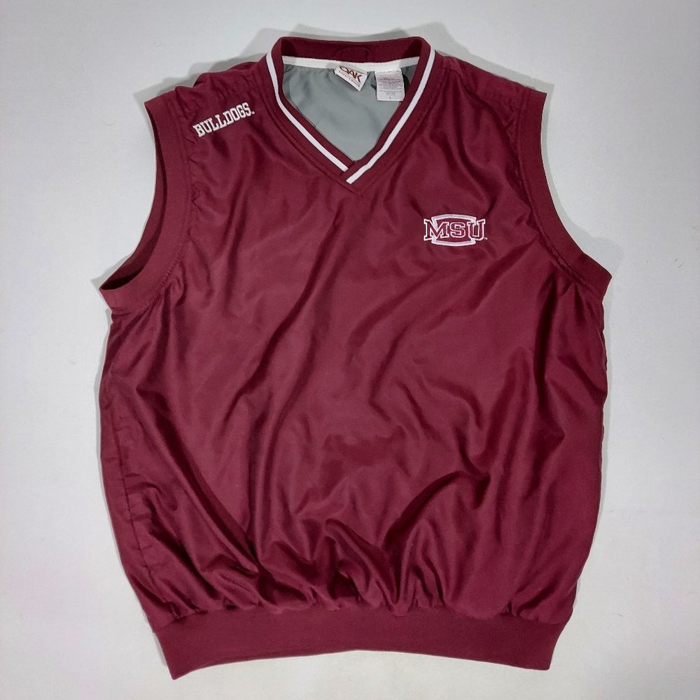 Red Oak Sportswear Pullover MSU Bulldogs Vest